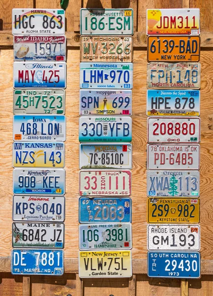 Usa License Plates Collage — Stock Photo, Image