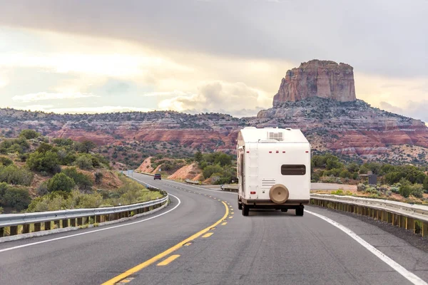 Autopista Que Conduce Monument Valley Utah —  Fotos de Stock