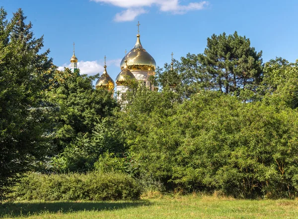 Altın kubbesi Kilisesi, ağaçların arasından görüntülemek