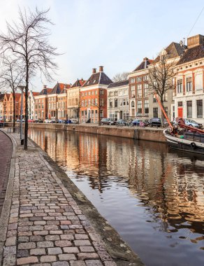 Groningen, Hollanda - 20 Mart: 20 Mart 2014 Groningen üzerinde şehrin sokaklarında