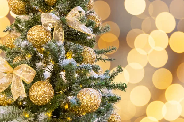 Decorazione Dell Albero Natale Nel Centro Commerciale — Foto Stock