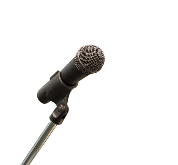 Mikrofon Konferenssalen Innan Affärsmöte — Stockfoto
