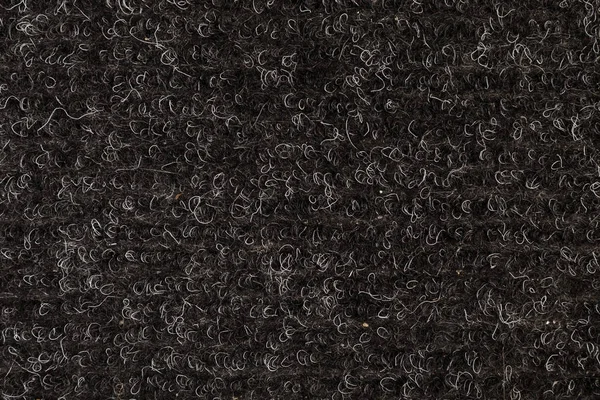 Schwarze Fußmatte Hintergrund Textur — Stockfoto