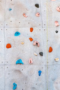 Arka plan için bir kaya tırmanma duvarı