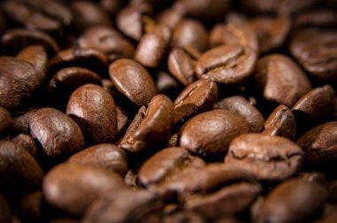 arka plan ve doku kahverengi kahve çekirdekleri