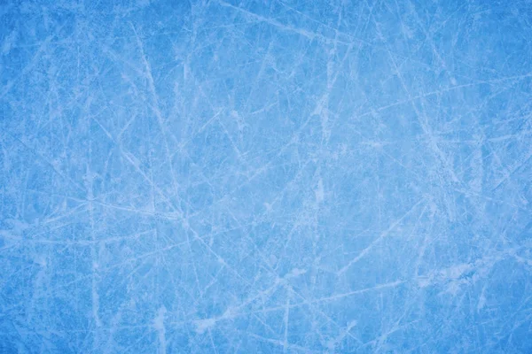 青い氷のスケート リンクのテクスチャ — ストック写真