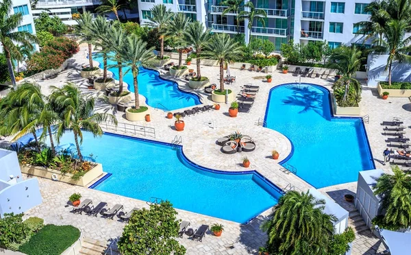 Miami Usa September 2014 Luxurious Appartments Pool Downtown Miami September — Stock Photo, Image