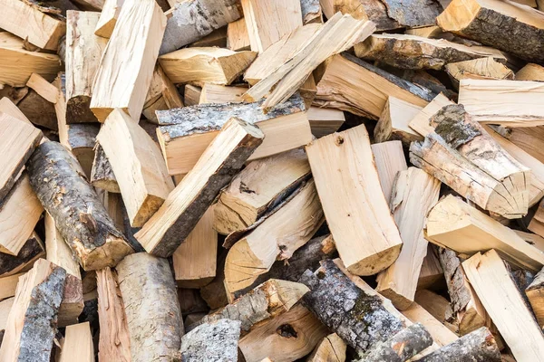 Firewood Background Chopped Firewood Stack — Stock Photo, Image