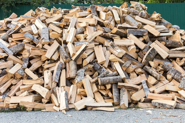 Firewood Background Chopped Firewood Stack — Stock Photo, Image