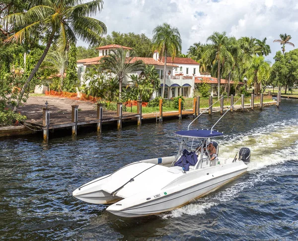 Fort Lauderdale Agosto 2014 Mansión Lujo Parte Exclusiva Fort Lauderdale — Foto de Stock