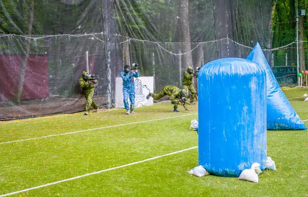 Paintball sportovní hráče — Stock fotografie