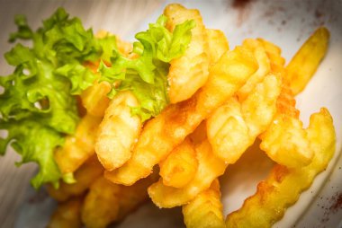 taze kızarmış patates kızartması