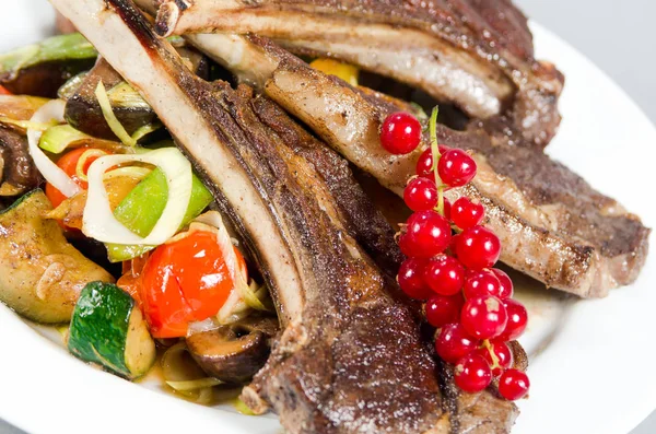 Roasted lamb ribs