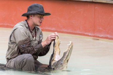 Everglades, Florida, Amerika Birleşik Devletleri - 8 Aralık 2016: Timsah haritasında göster: