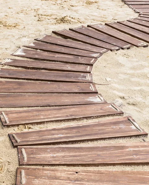 Ahşap beach boardwalk — Stok fotoğraf