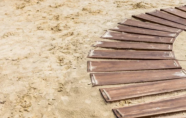 Ahşap beach boardwalk — Stok fotoğraf