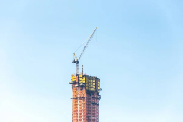 Нью-Йорк, США - 17 мая 2019 года: Строительство небоскреба в Нью-Йорке США — стоковое фото