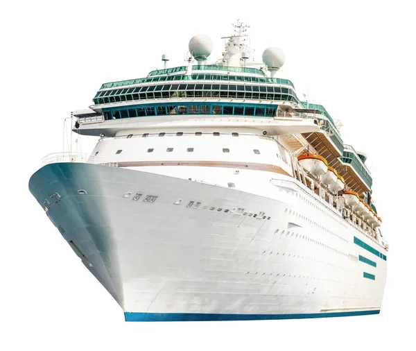 Kreuzfahrtschiff isoliert auf weißem Hintergrund, moderner Ozeandampfer — Stockfoto