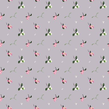 Kusursuz Noel desenli kış meyveleri suluboya çizimi