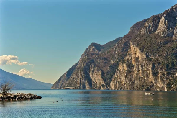 Gardasee Italien Lago Garda Gardasee Panorama Von Der Riva Del — Stockfoto