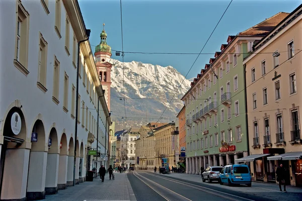 Innsbruck Avusturya Eski Bir Kasaba — Stok fotoğraf