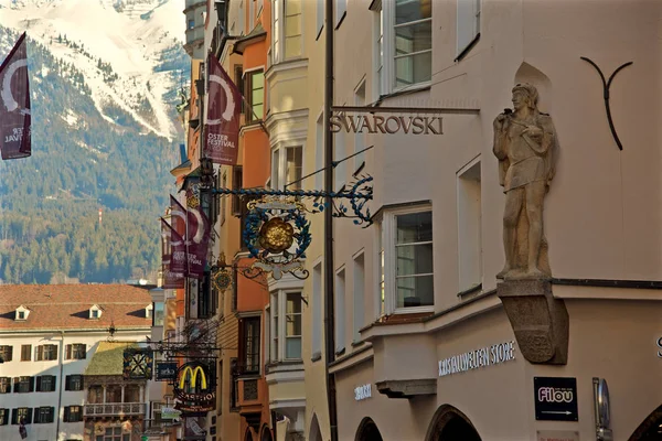 Cidade Velha Innsbruck Áustria — Fotografia de Stock