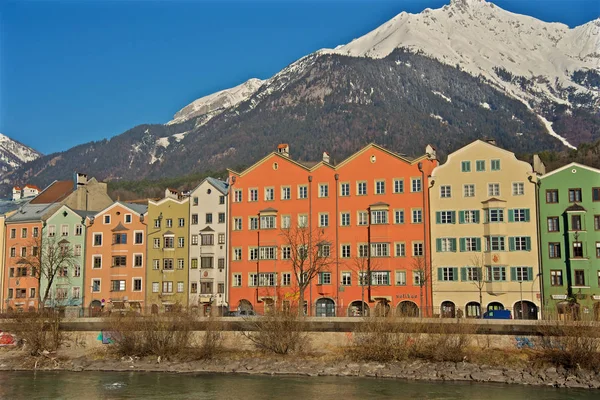 Innsbruck Avusturya Eski Bir Kasaba — Stok fotoğraf