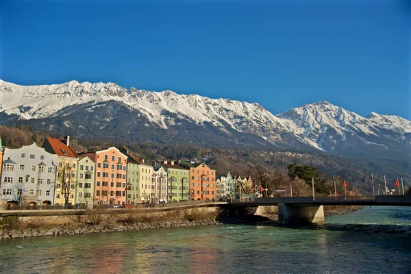 Innsbruck Avusturya Eski Bir Kasaba — Stok fotoğraf