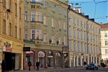 Innsbruck Avusturya şehir merkezinde