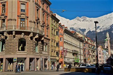 Innsbruck Avusturya şehir merkezinde