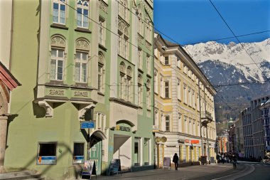 Innsbruck Avusturya şehir merkezinde