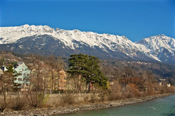 Innsbruck Austria City Center Area — 图库照片