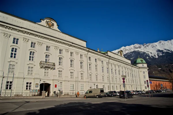 Innsbruck Austria Στην Περιοχή City Center — Φωτογραφία Αρχείου