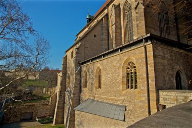 Güzel tarihi şehir Erfurt, Thüringen Almanya
