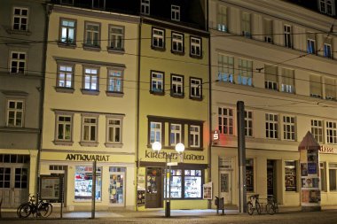 Güzel tarihi şehir Erfurt, Thüringen Almanya