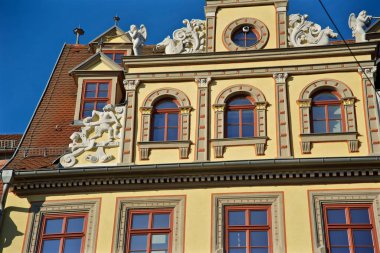 Güzel tarihi şehir Erfurt, Thüringen Almanya