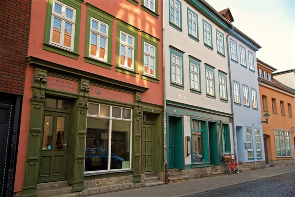 Vacker Historisk Stad Erfurt Thüringen Tyskland — Stockfoto