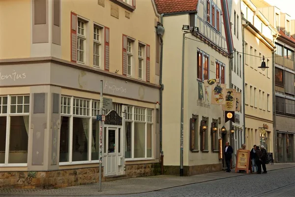 Gyönyörű Történelmi Város Erfurt Türingiában Németország — Stock Fotó