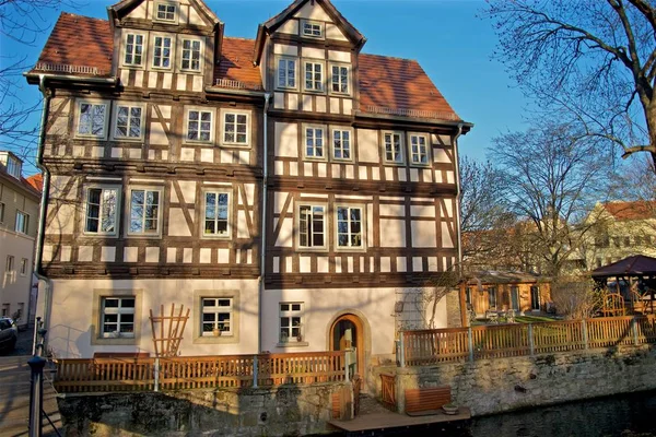 Krásné Historické Město Erfurt Durynsku Německo — Stock fotografie