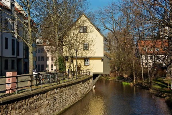 Piękne Historyczne Miasto Erfurt Turyngii Niemcy — Zdjęcie stockowe