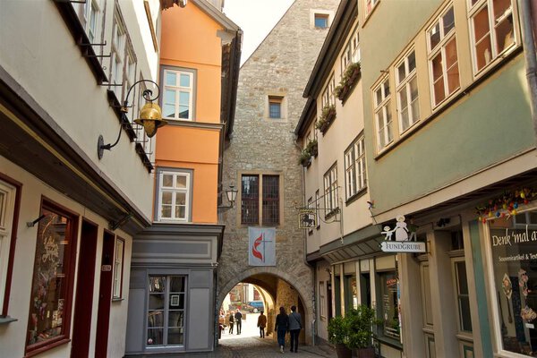 Beautiful historic city Erfurt in Thuringia Germany