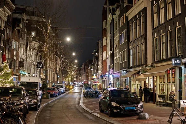 Hermoso Centro Histórico Ámsterdam Países Bajos — Foto de Stock