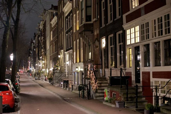 Hermoso Centro Histórico Ámsterdam Países Bajos — Foto de Stock