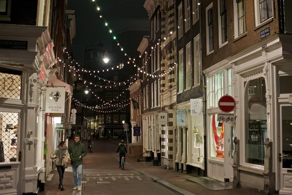 Schönes Historisches Zentrum Von Amsterdam Niederlande — Stockfoto