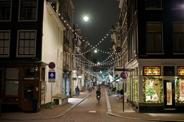 阿姆斯特丹美丽的历史中心荷兰 — 图库照片