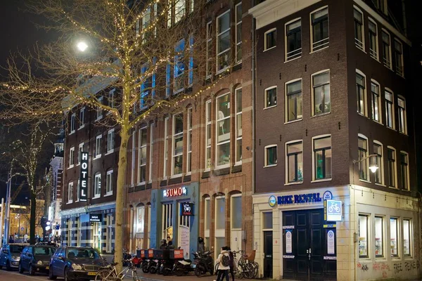 Piękne Historyczne Centrum Amsterdamu Holandia — Zdjęcie stockowe