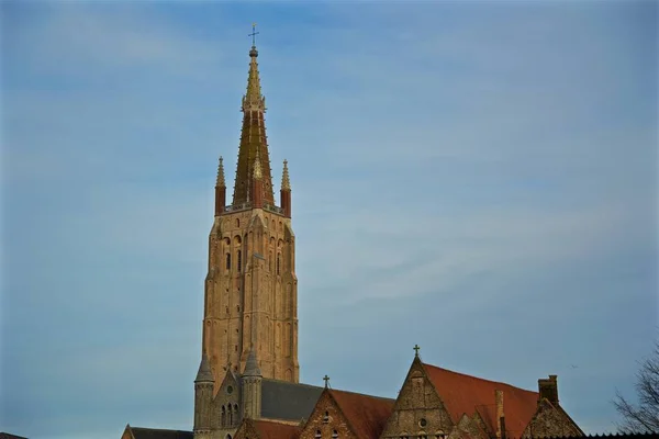 Beatiful Historical City Center Brugge Brugges Belgium — Zdjęcie stockowe