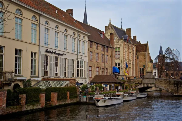 Bellissimo Centro Storico Brugge Brugges Belgio — Foto Stock