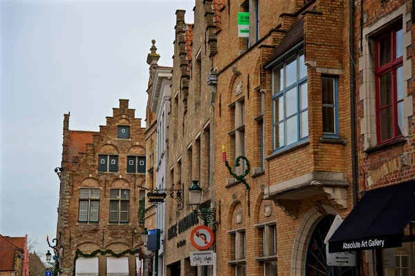 Beatiful Historical City Center Brugge Brugges Belgium — Stockfoto