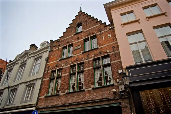 Beatiful Historical City Center Brugge Brugges Belgium — стокове фото